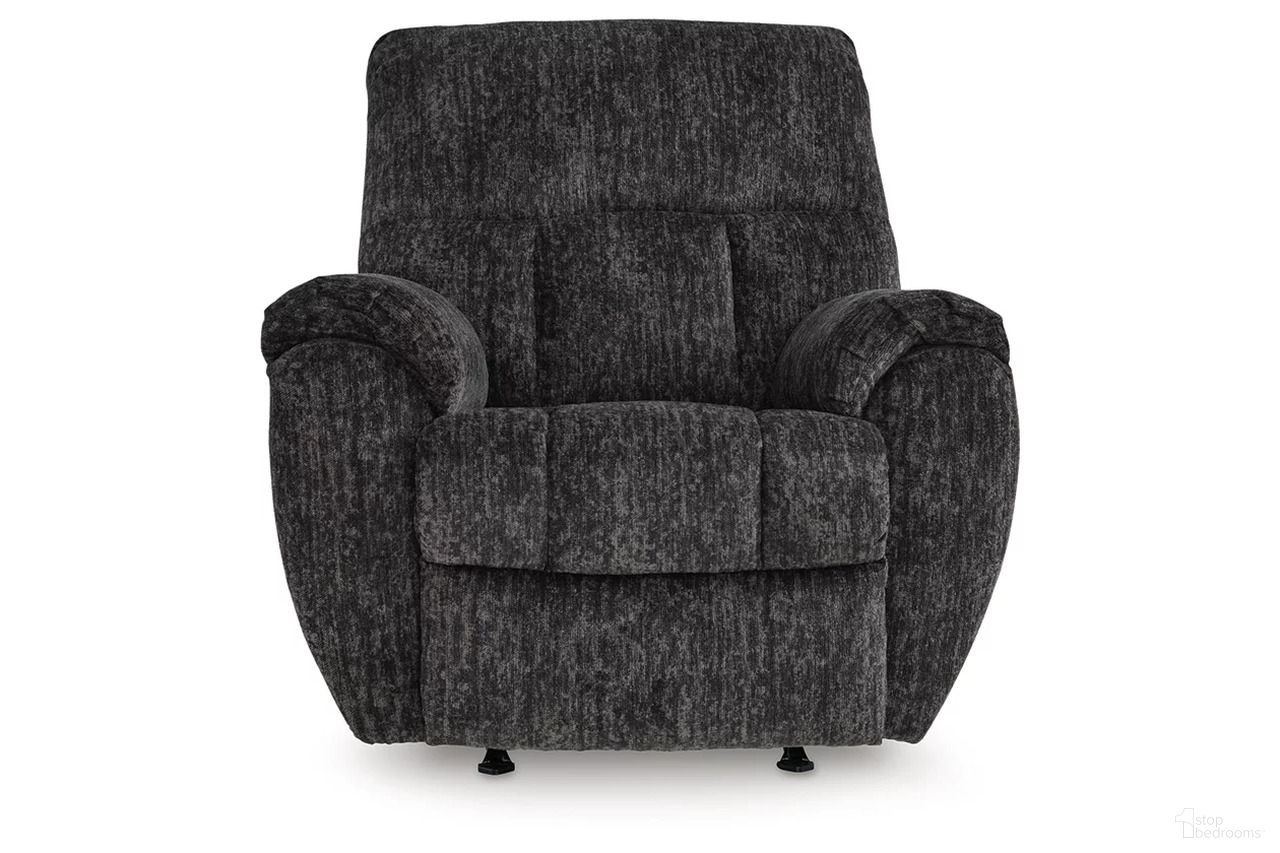 The appearance of RiverCam Recliner In Gunmetal designed by Signature Design by Ashley in the modern / contemporary interior design. This gunmetal piece of furniture was selected by 1StopBedrooms from RiverCam Collection to add a touch of cosiness and style into your home. Sku: NC5260625. Material: Fabric.