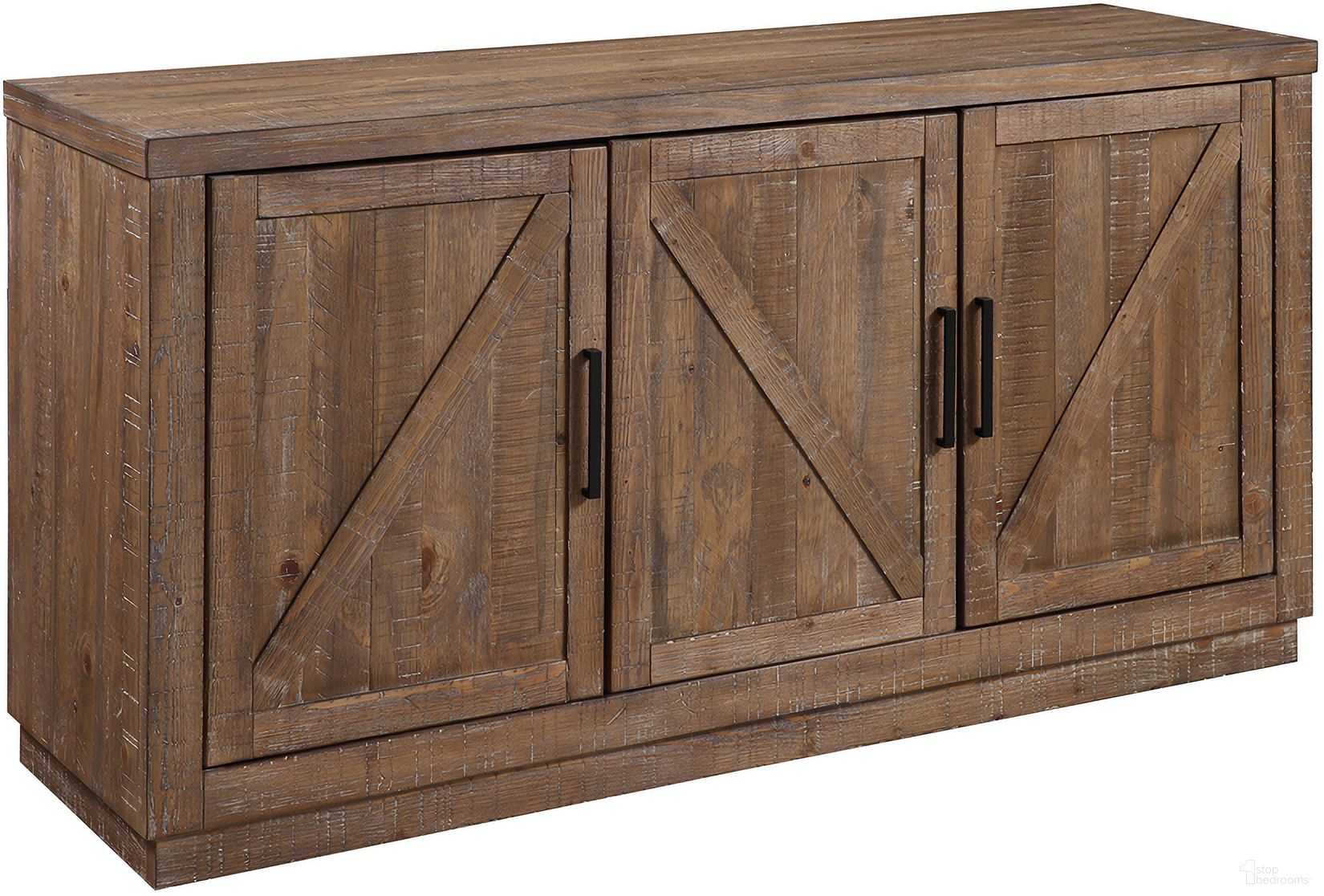 The appearance of Riverdale Server In Brown designed by Steve Silver in the modern / contemporary interior design. This brown piece of furniture was selected by 1StopBedrooms from Riverdale Collection to add a touch of cosiness and style into your home. Sku: RV700SV. Material: Rubberwood.