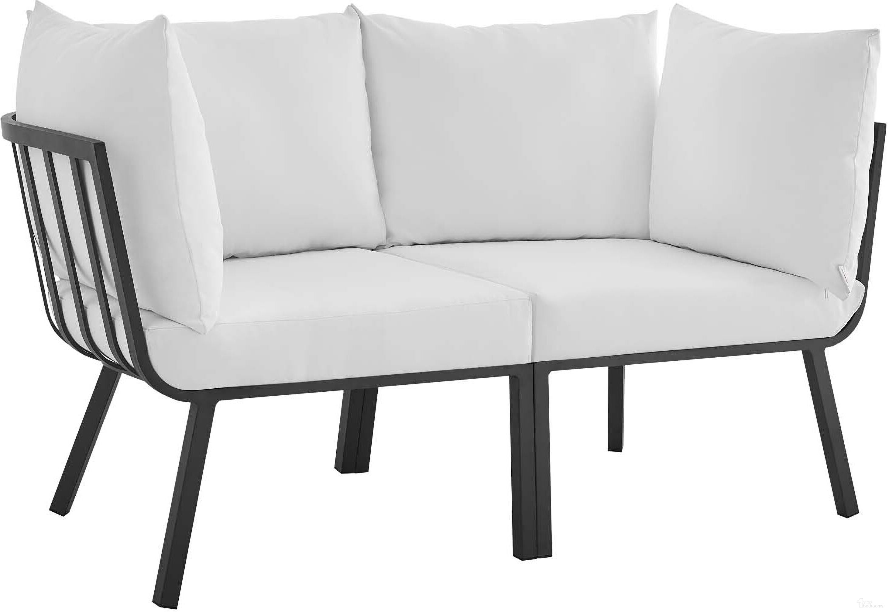 The appearance of Riverside 2 Piece Outdoor Patio Aluminum Sectional Sofa Set In Gray and White designed by Modway in the modern / contemporary interior design. This gray and white piece of furniture  was selected by 1StopBedrooms from Riverside Collection to add a touch of cosiness and style into your home. Sku: EEI-3569-SLA-WHI;EEI-3569-SLA-WHI. Material: Foam.
