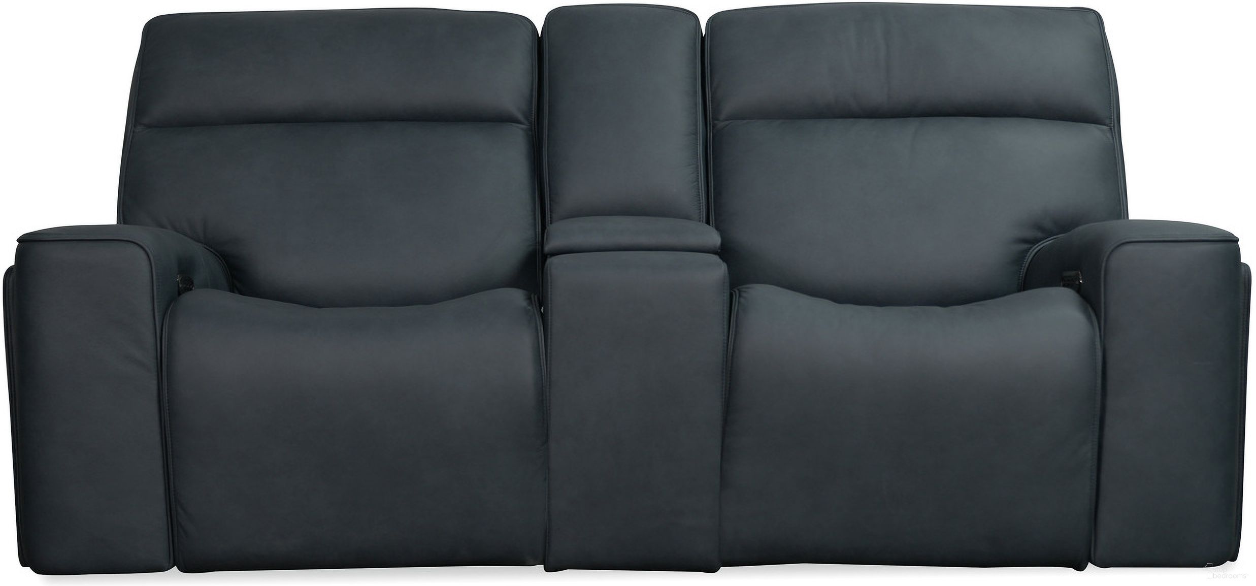 Riverton Power Gliding Console Loveseat with Power Headrest and Lumbar In Blue