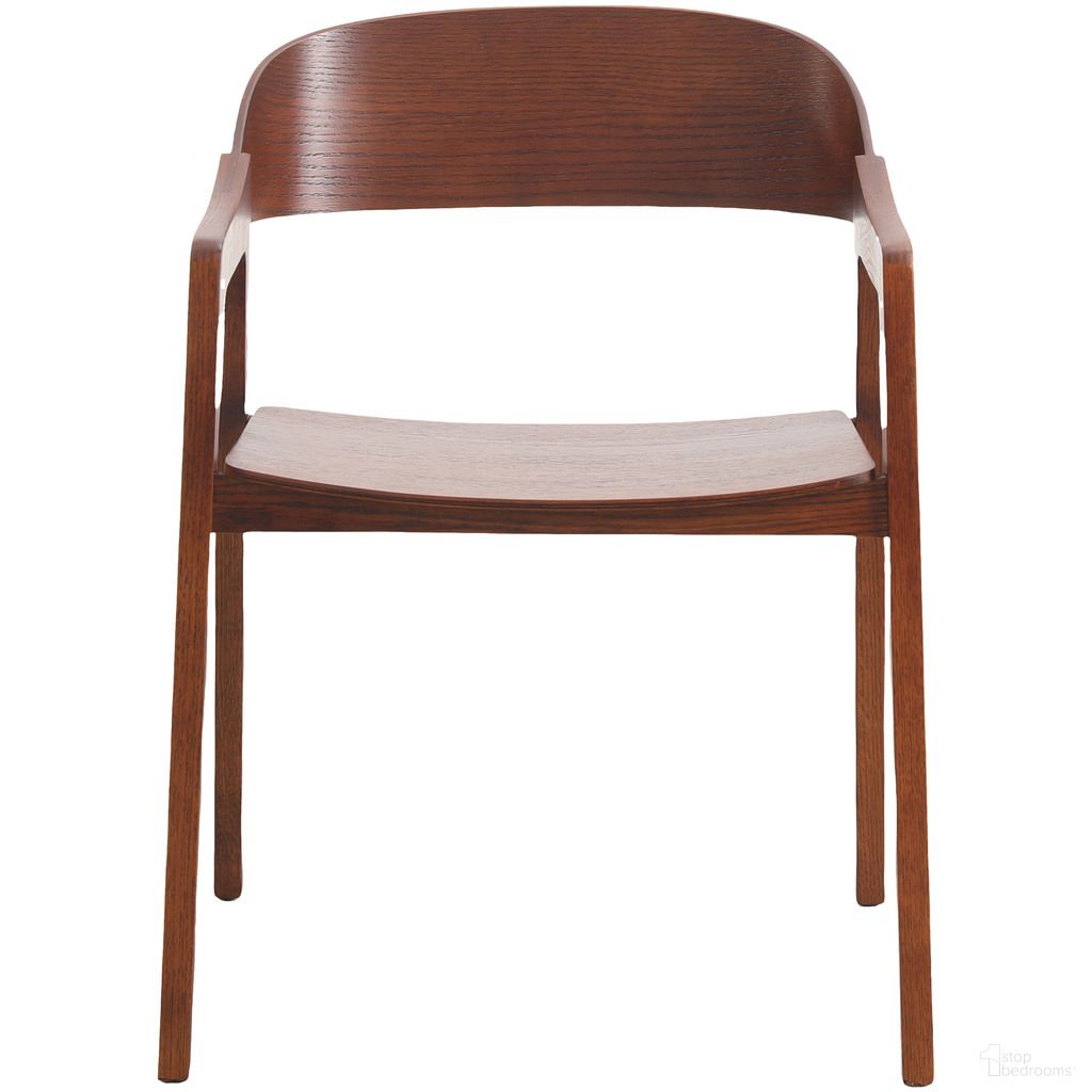 The appearance of Rivo Elegant Dining Chair In Dark Brown designed by LeisureMod in the modern / contemporary interior design. This dark brown piece of furniture was selected by 1StopBedrooms from Rivo Collection to add a touch of cosiness and style into your home. Sku: RC20WBR. Chair Type: Arm Chair. Material: Oak Wood.