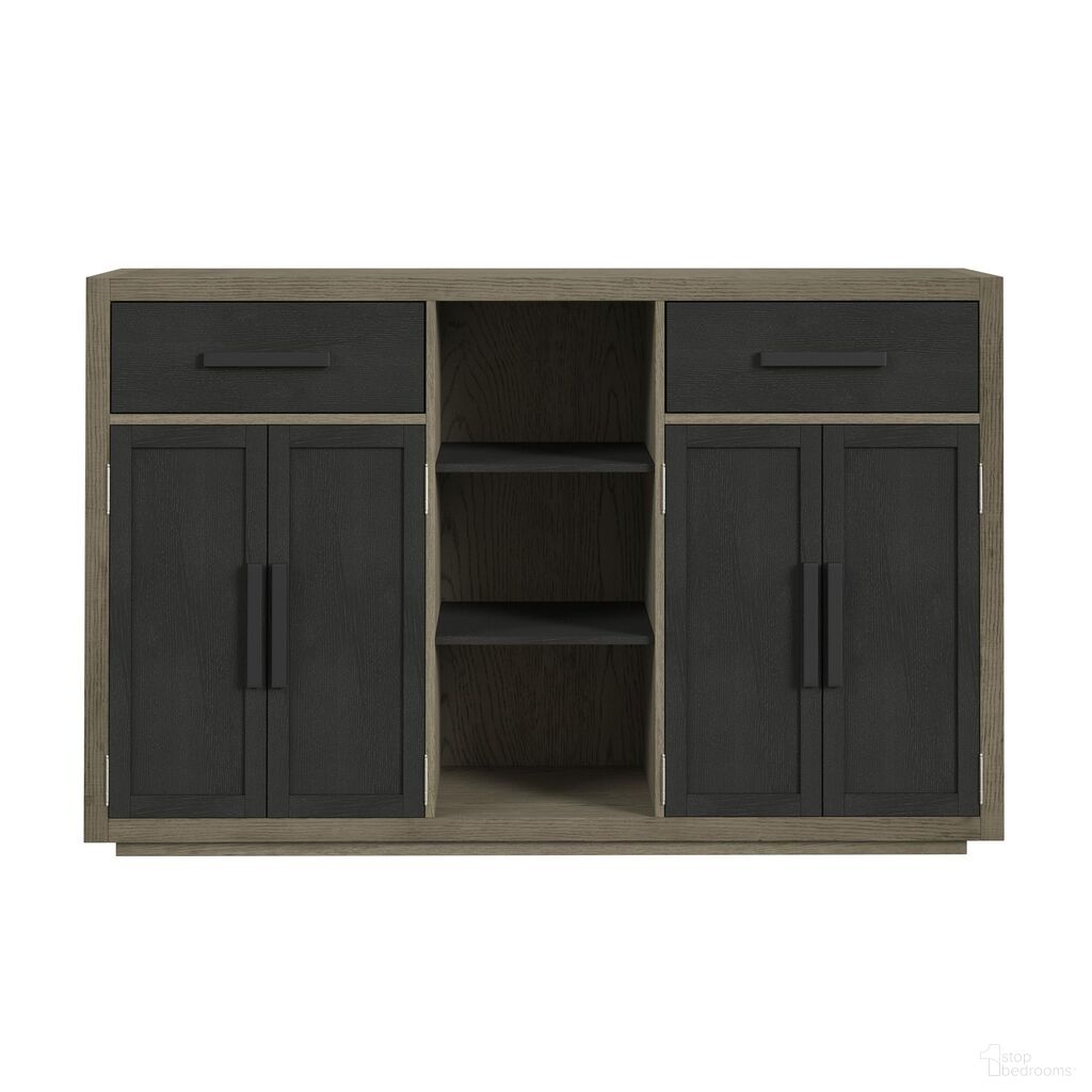 Rizzo Buffet In Grey and Dark Espresso