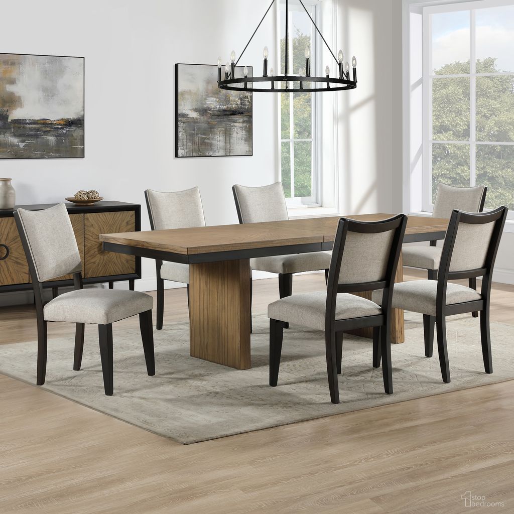 The appearance of Roatan Rectangular Dining Room Set In Brown designed by Steve Silver in the modern / contemporary interior design. This brown piece of furniture was selected by 1StopBedrooms from Roatan Collection to add a touch of cosiness and style into your home. Sku: RTN500TT;RTN500TB;RTN500S. Material: MDF. Table Top Shape: Rectangular. Size: 36" x 80".