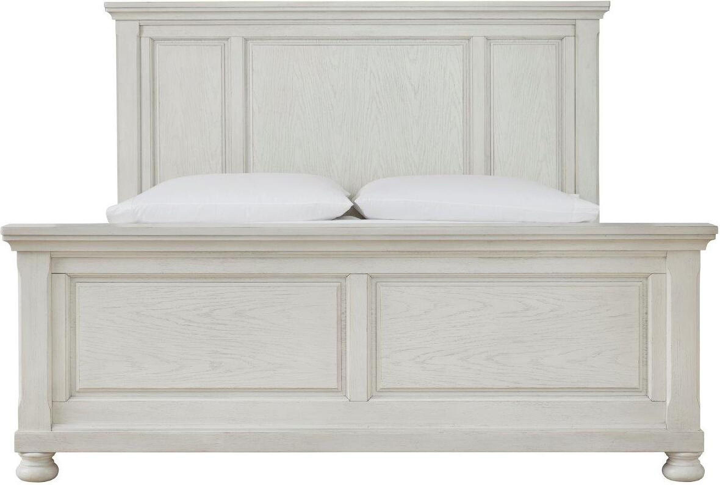 Robbinsdale Antique White Queen Panel Bed By Ashley Furniture 1stopbedrooms