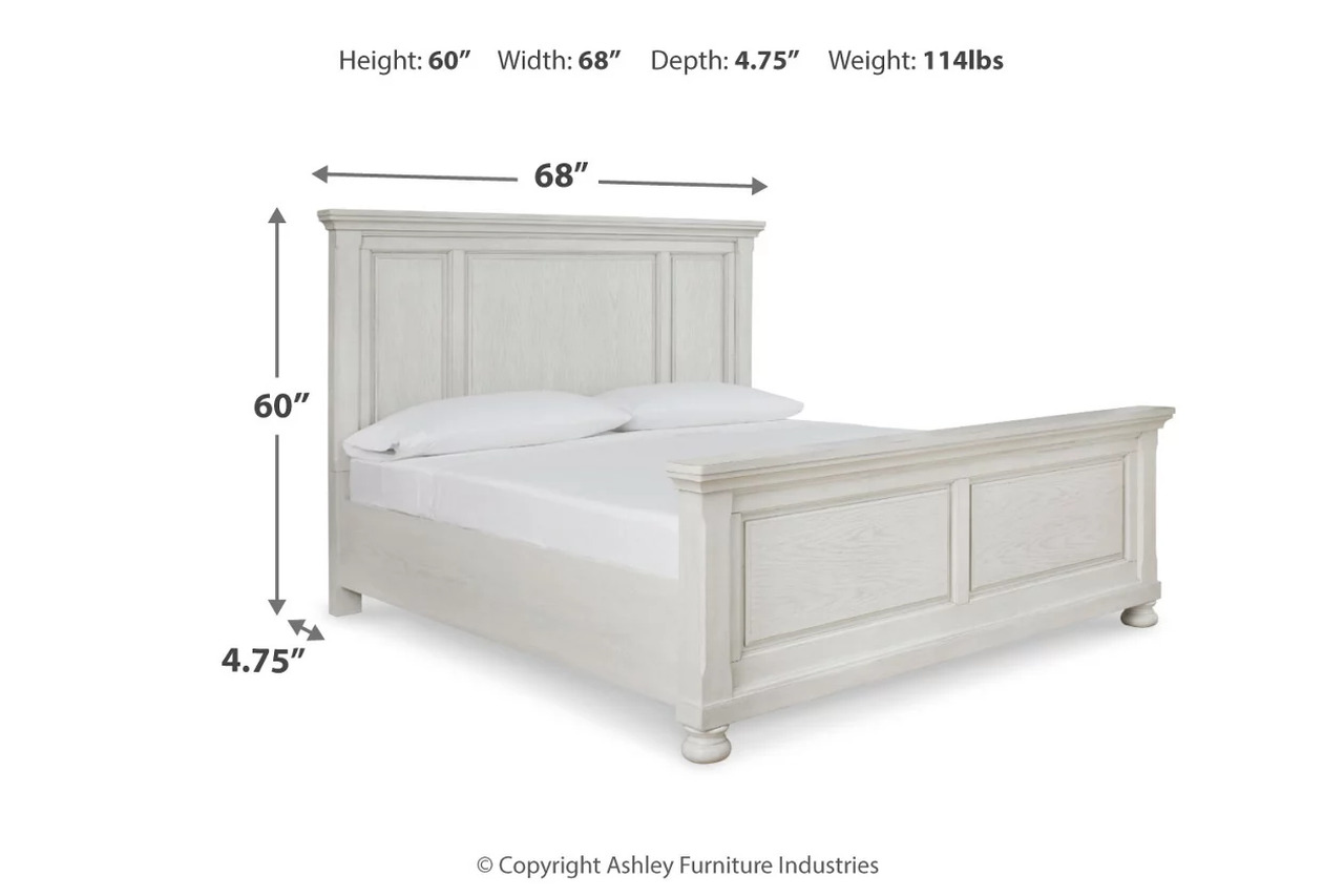 Robbinsdale Antique White Queen Panel Headboard Only by Ashley ...