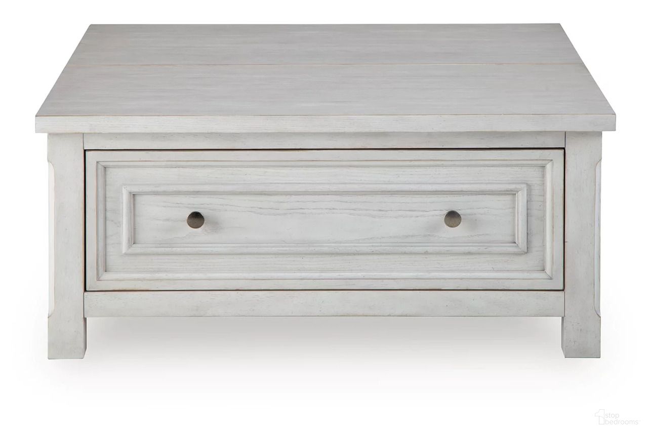 The appearance of Robbinsdale Lift-Top Coffee Table In Antique White designed by Signature Design by Ashley in the transitional interior design. This antique white piece of furniture was selected by 1StopBedrooms from Robbinsdale Collection to add a touch of cosiness and style into your home. Sku: T729-00. Material: Wood.