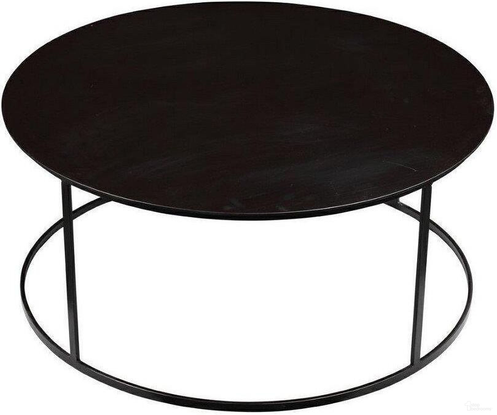 The appearance of Robertson Round Metal Coffee Table In Black Finish designed by Boraam Industries in the transitional interior design. This black piece of furniture was selected by 1StopBedrooms from Robertson Collection to add a touch of cosiness and style into your home. Sku: 18107. Material: Iron.