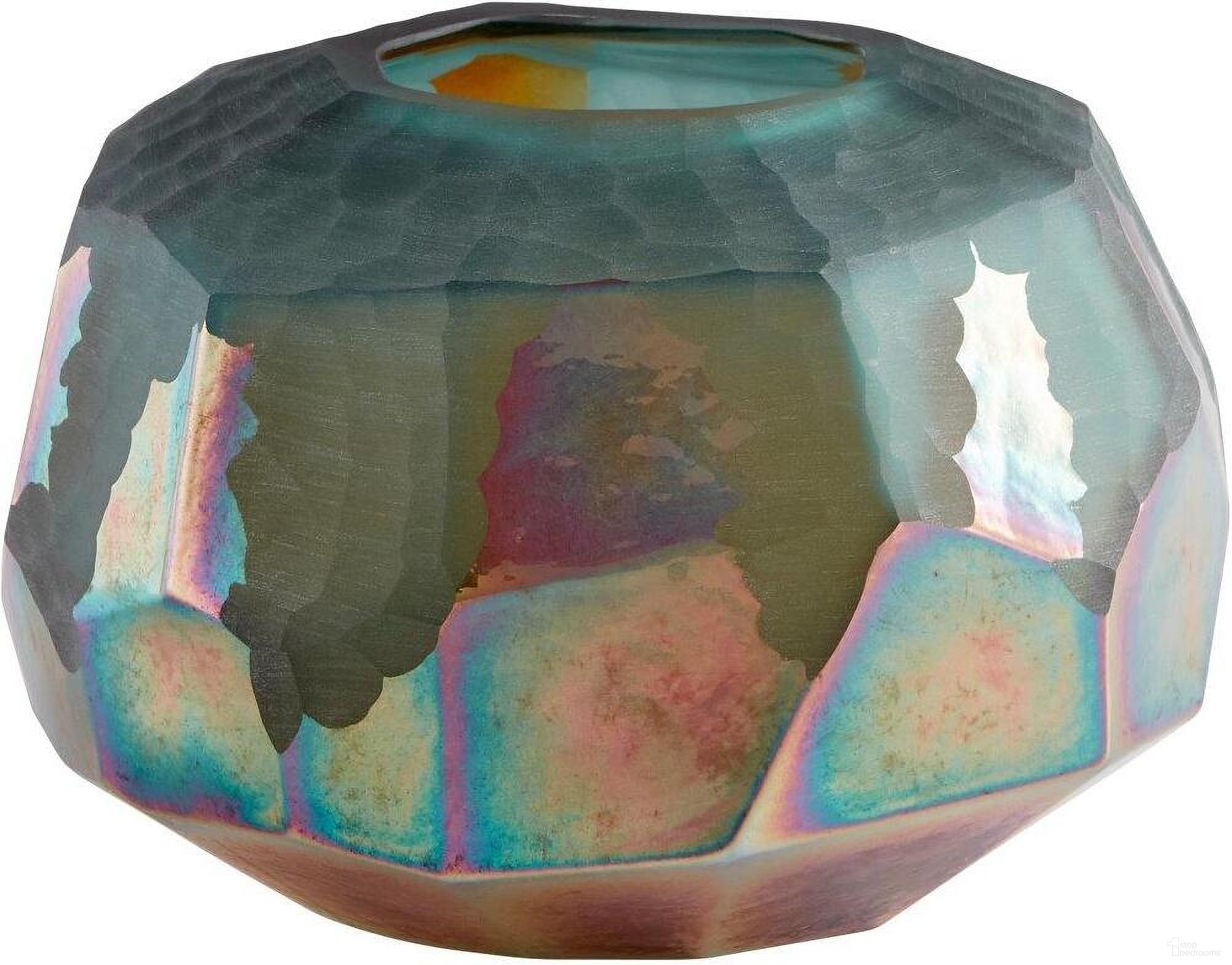 Roca Verde Green And Gold Vase