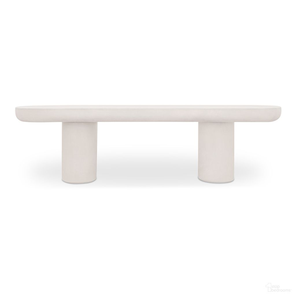 The appearance of Rocca Bench In Cream designed by Moes Home in the modern / contemporary interior design. This cream piece of furniture  was selected by 1StopBedrooms from Rocca Collection to add a touch of cosiness and style into your home. Sku: ZT-1037-05-0. Material: Concrete.