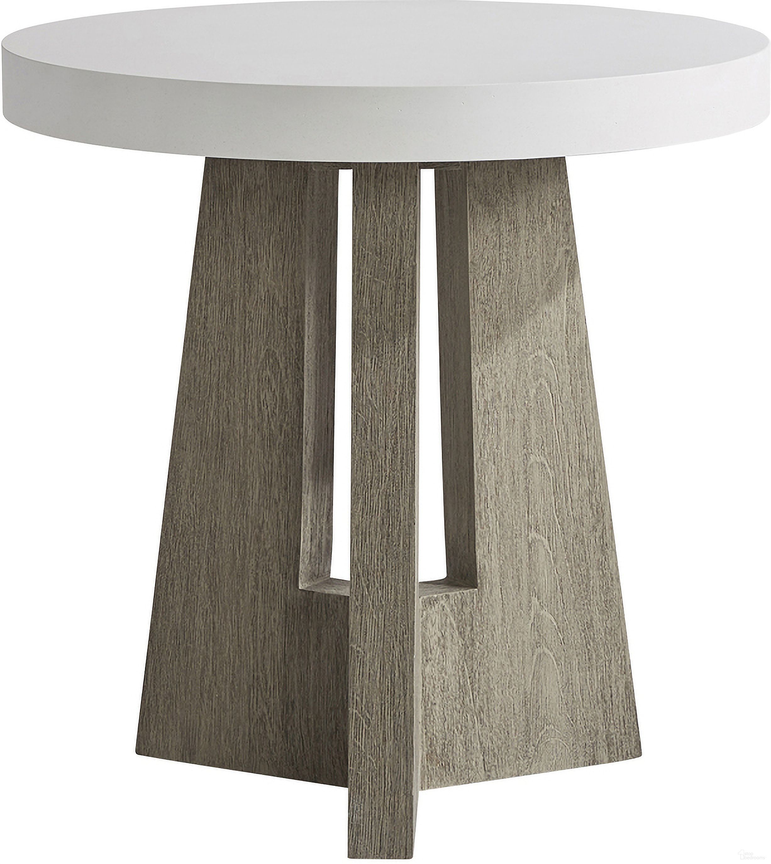 The appearance of Rochelle Outdoor Side Table designed by Bernhardt in the modern / contemporary interior design. This weathered teak piece of furniture was selected by 1StopBedrooms from Rochelle Collection to add a touch of cosiness and style into your home. Sku: X04126;X04126T. Table Top Shape: Round. Material: Wood.