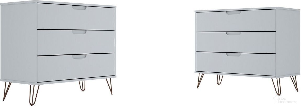 The appearance of Rockefeller Dresser - Set of 2 in White designed by Manhattan Comfort in the transitional interior design. This white piece of furniture was selected by 1StopBedrooms from Rockefeller Collection to add a touch of cosiness and style into your home. Sku: 103GMC1;103GMC1. Material: MDF.