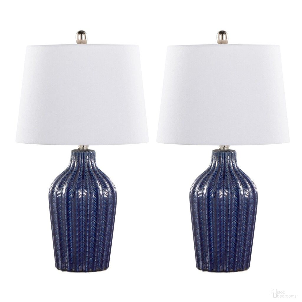 Rockwell 23 Inch Ceramic Table Lamp Set of 2 In White