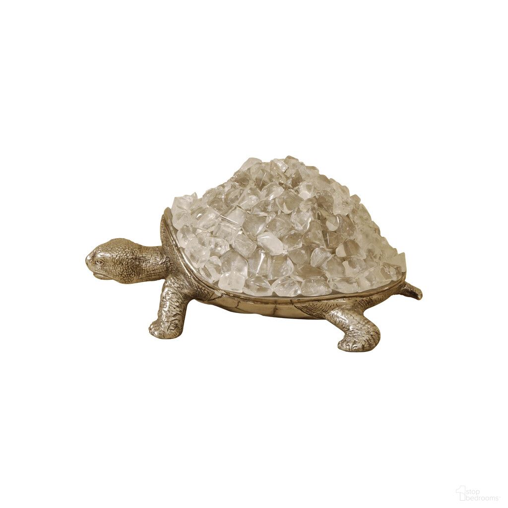 Rocky Turtle Accessory In Brass