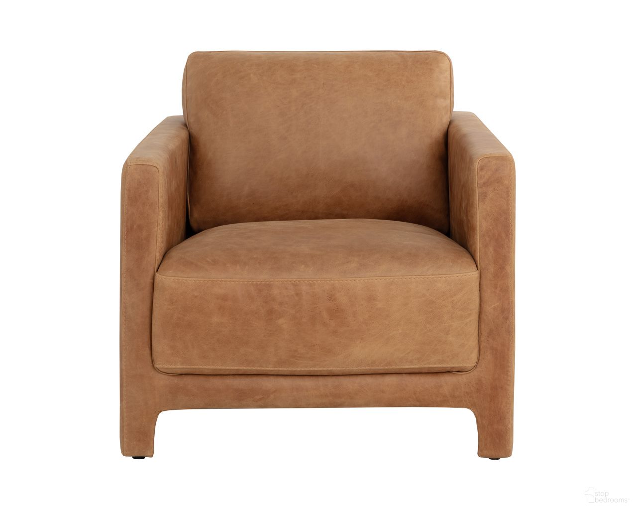 Rodney Lounge Chair In Camel Leather