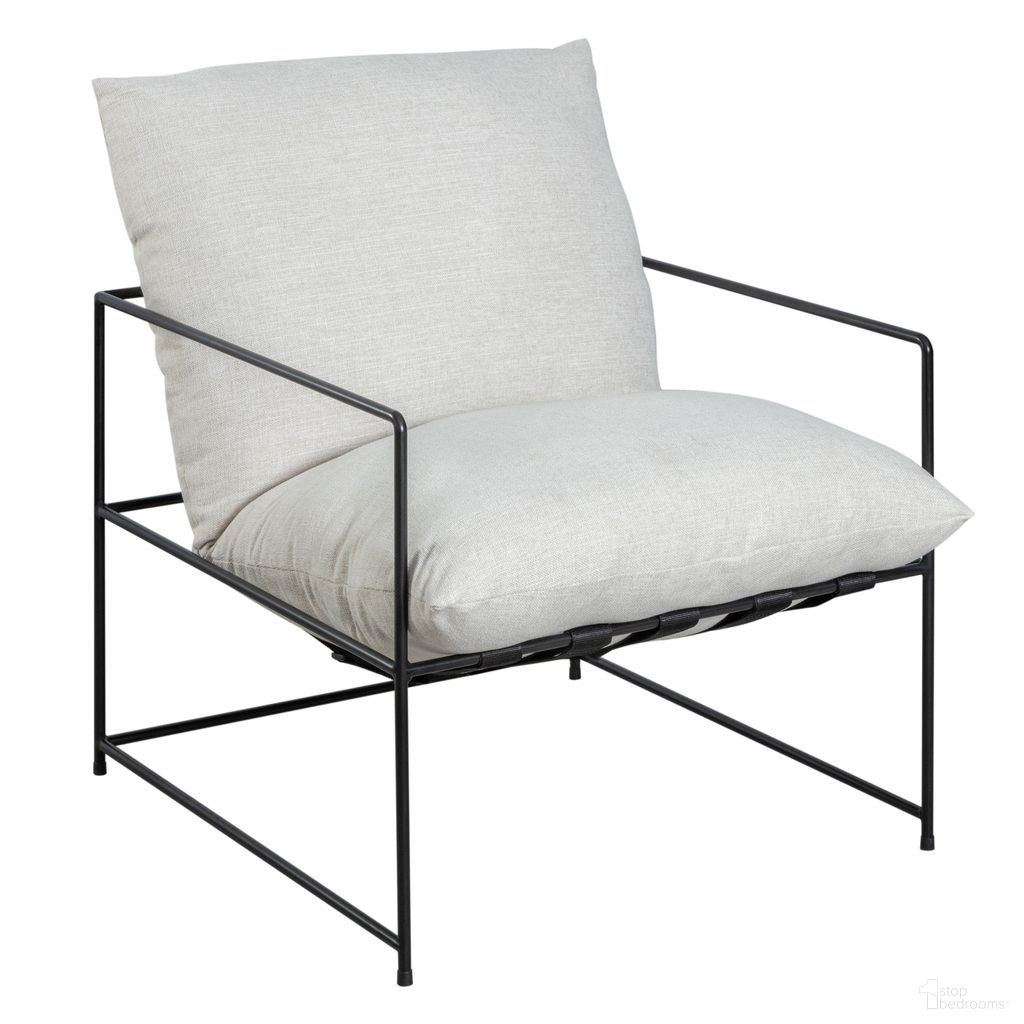 The appearance of Rogan Accent Chair In Soft Oat and Black designed by Armen Living in the modern / contemporary interior design. This soft oat and black piece of furniture was selected by 1StopBedrooms from Rogan Collection to add a touch of cosiness and style into your home. Sku: LCROCHBLKSO. Material: Fabric.