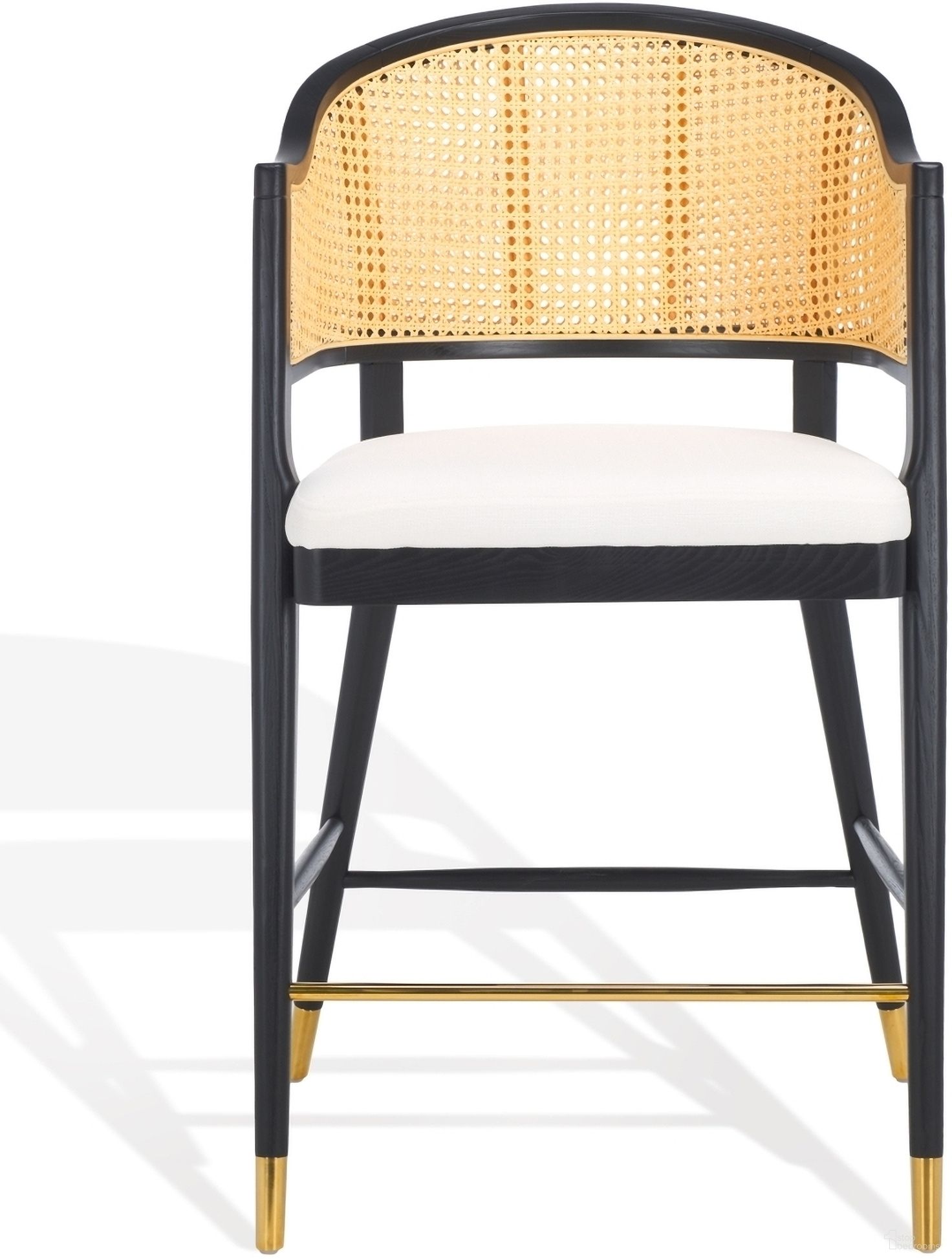 The appearance of Rogue Rattan Barstool In Black and Natural designed by Safavieh Couture in the modern / contemporary interior design. This black and natural piece of furniture was selected by 1StopBedrooms from Rogue Collection to add a touch of cosiness and style into your home. Sku: SFV4208A. Material: Wood.