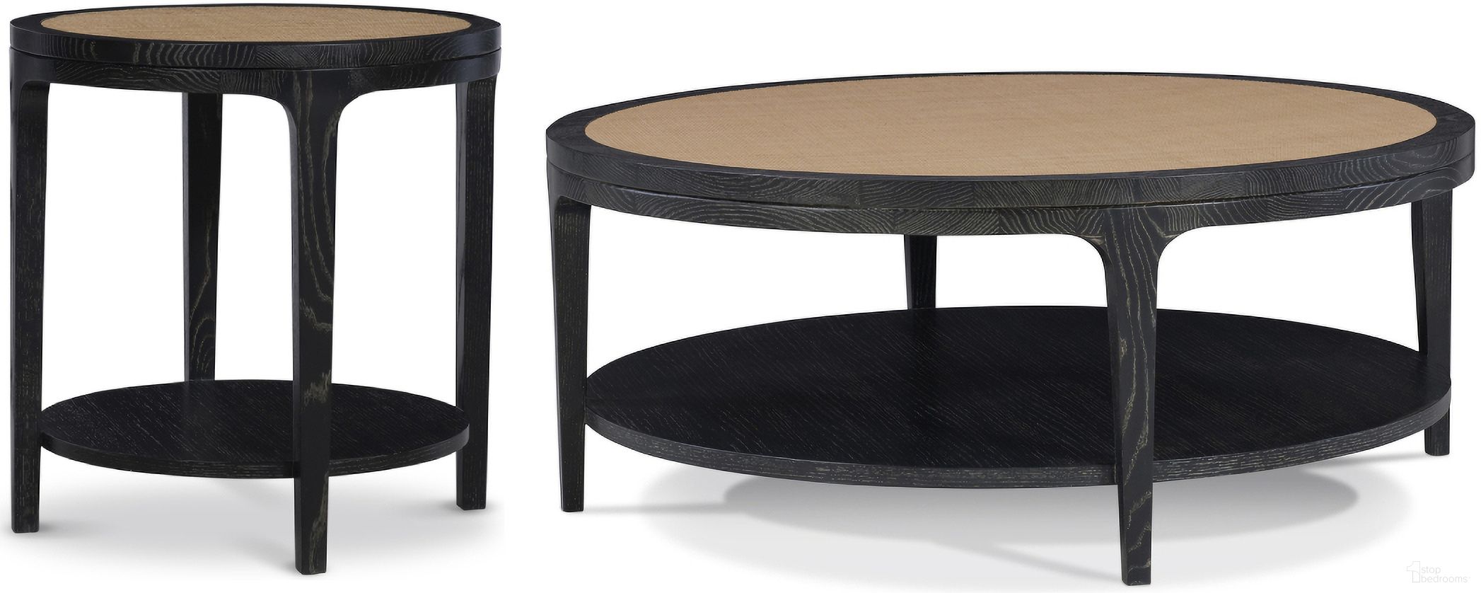 The appearance of Rohan Occasional Table Set In Black designed by Century Furniture in the modern / contemporary interior design. This black piece of furniture  was selected by 1StopBedrooms from Curate Collection to add a touch of cosiness and style into your home. Sku: CT6092;CT6091. Material: Cane.