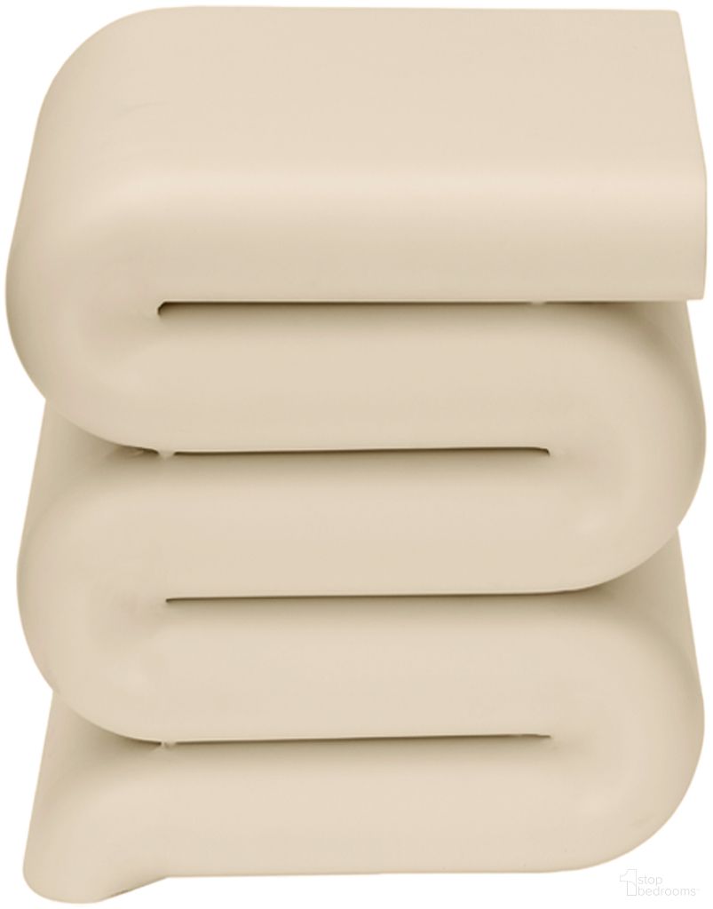 The appearance of Roland Iron End Table In Cream designed by Meridian in the modern / contemporary interior design. This cream piece of furniture was selected by 1StopBedrooms from Roland Collection to add a touch of cosiness and style into your home. Sku: 99079Cream-ET. Material: Iron.