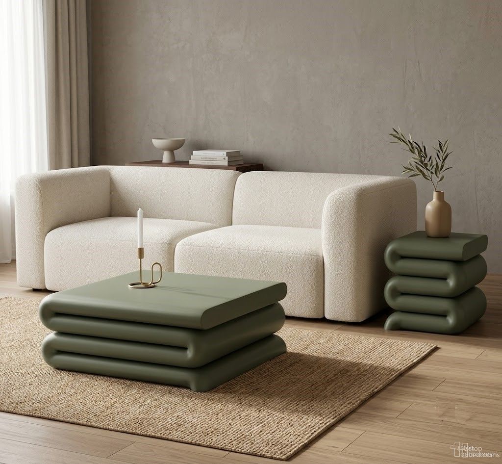 Roland Occasional Table Set In Green