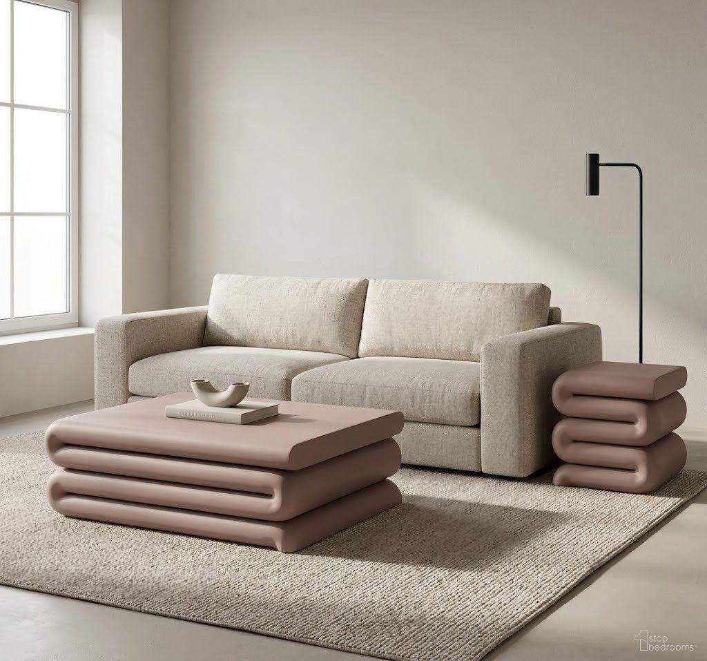 Roland Occasional Table Set In Pink