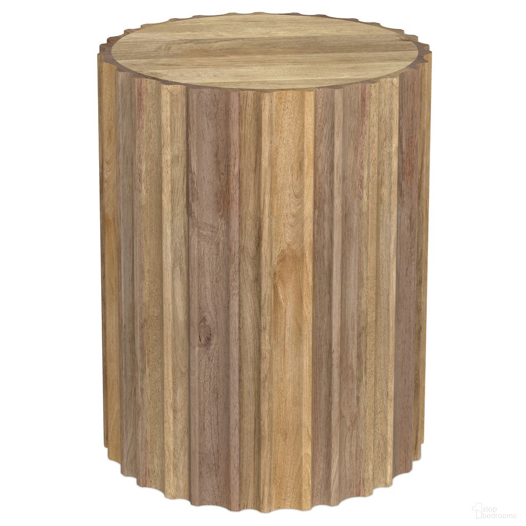 Rolf Solid Mango Side Table In Natural
