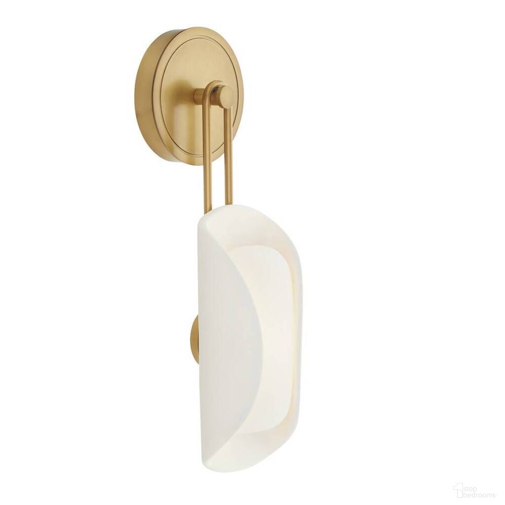 Roll Sconce In Antique Brass