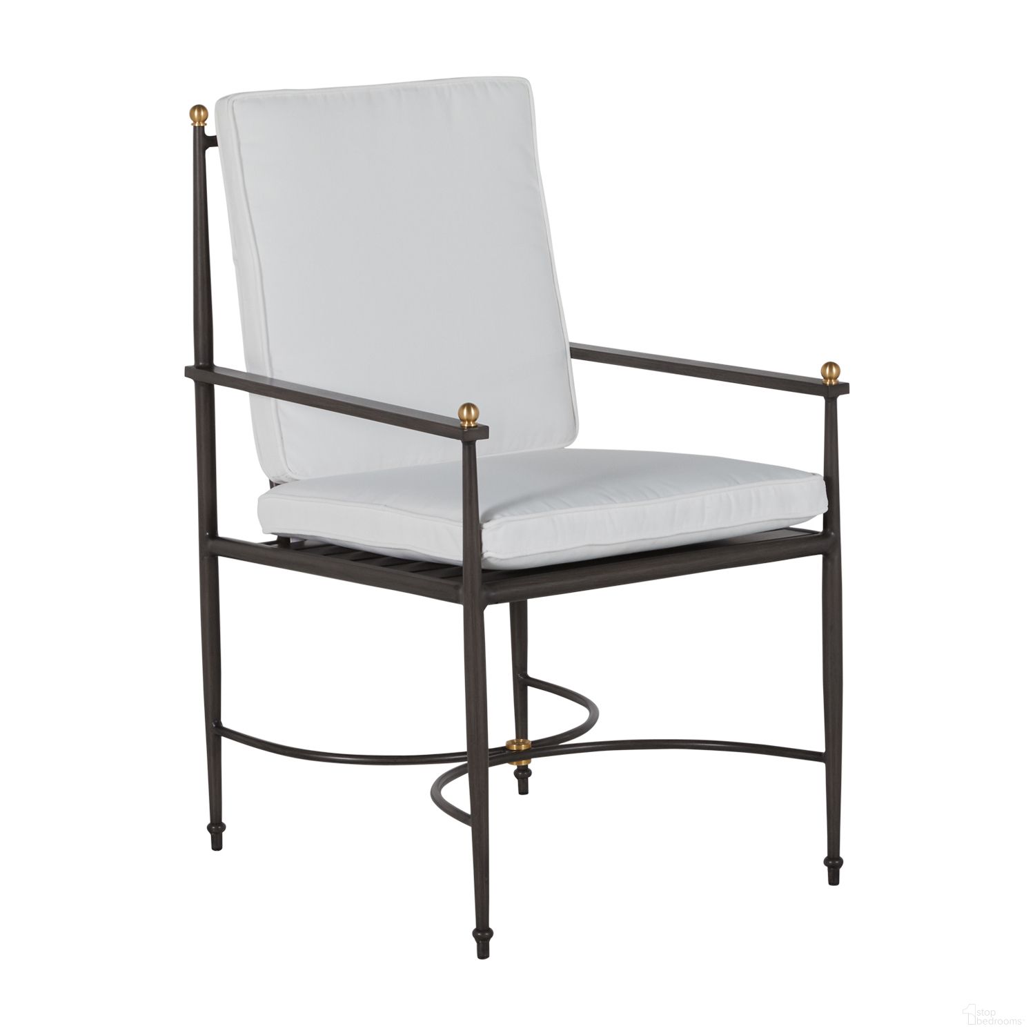 The appearance of Roma Aluminum Arm Chair In Bali Pearl designed by Summer Classics in the traditional interior design. This bali pearl piece of furniture was selected by 1StopBedrooms from Roma Collection to add a touch of cosiness and style into your home. Sku: 436531+C830H4219N. Material: Aluminum.