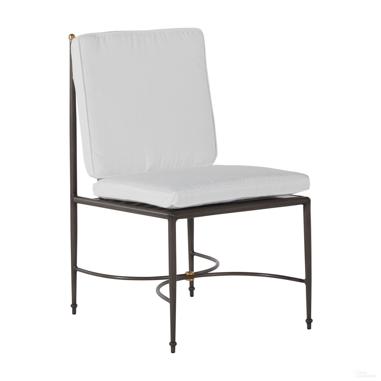 The appearance of Roma Aluminum Side Chair In Linen Dove designed by Summer Classics in the traditional interior design. This linen dove piece of furniture  was selected by 1StopBedrooms from Roma Collection to add a touch of cosiness and style into your home. Sku: 436831+C833H6101N. Material: Aluminum.