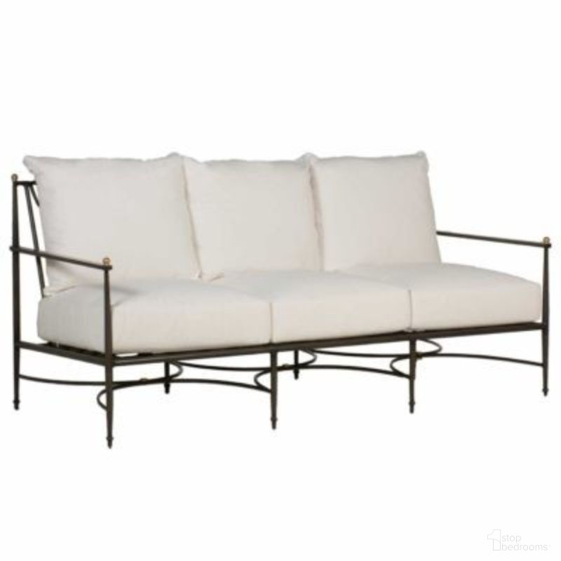The appearance of Roma Aluminum Sofa In Bali Pearl designed by Summer Classics in the traditional interior design. This bali pearl piece of furniture was selected by 1StopBedrooms from Roma Collection to add a touch of cosiness and style into your home. Sku: 366731+C607P4219N. Material: Aluminum.