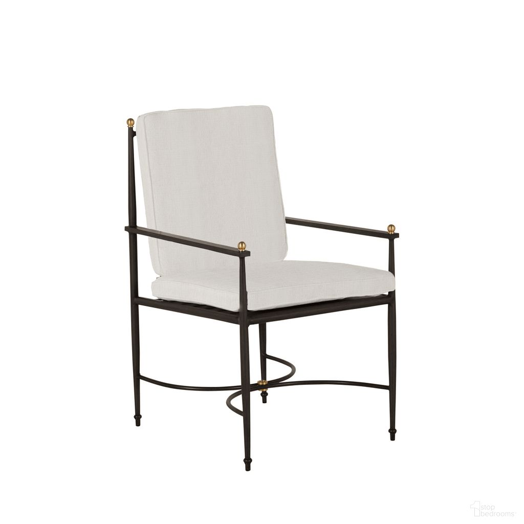 The appearance of Roma Wrought Aluminum Outdoor Arm Chair In Bali Pearl designed by Summer Classics in the traditional interior design. This bali pearl piece of furniture  was selected by 1StopBedrooms from Roma Collection to add a touch of cosiness and style into your home. Sku: 436531+C830H4219W4219. Material: Aluminum.