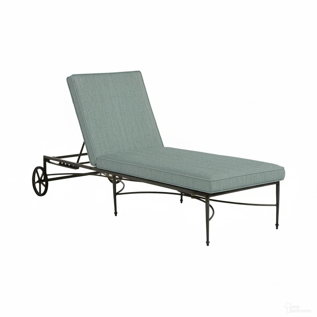 The appearance of Roma Wrought Aluminum Outdoor Chaise Lounge with Wheels In Cast Mist designed by Summer Classics in the traditional interior design. This cast mist piece of furniture  was selected by 1StopBedrooms from Roma Collection to add a touch of cosiness and style into your home. Sku: 436631+C831362W362. Material: Aluminum.