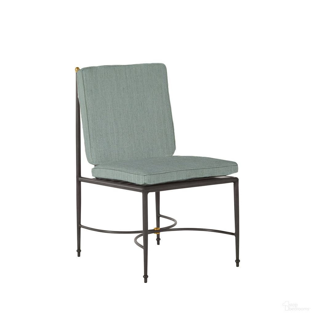 The appearance of Roma Wrought Aluminum Outdoor Side Chair In Cast Mist designed by Summer Classics in the traditional interior design. This cast mist piece of furniture  was selected by 1StopBedrooms from Roma Collection to add a touch of cosiness and style into your home. Sku: 436831+C833H362W362. Material: Aluminum.