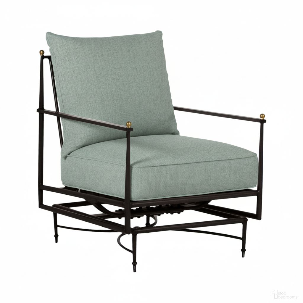 The appearance of Roma Wrought Aluminum Outdoor Spring Lounge Chair In Cast Mist designed by Summer Classics in the traditional interior design. This cast mist piece of furniture  was selected by 1StopBedrooms from Roma Collection to add a touch of cosiness and style into your home. Sku: 366831+C608P362W362. Material: Aluminum.