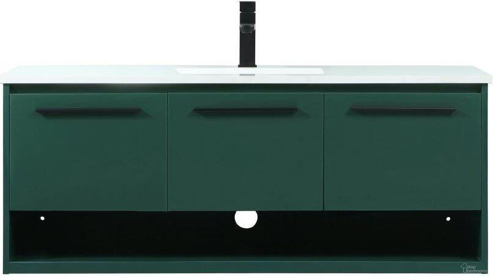 Roman 48 Inch Single Bathroom Vanity In Green
