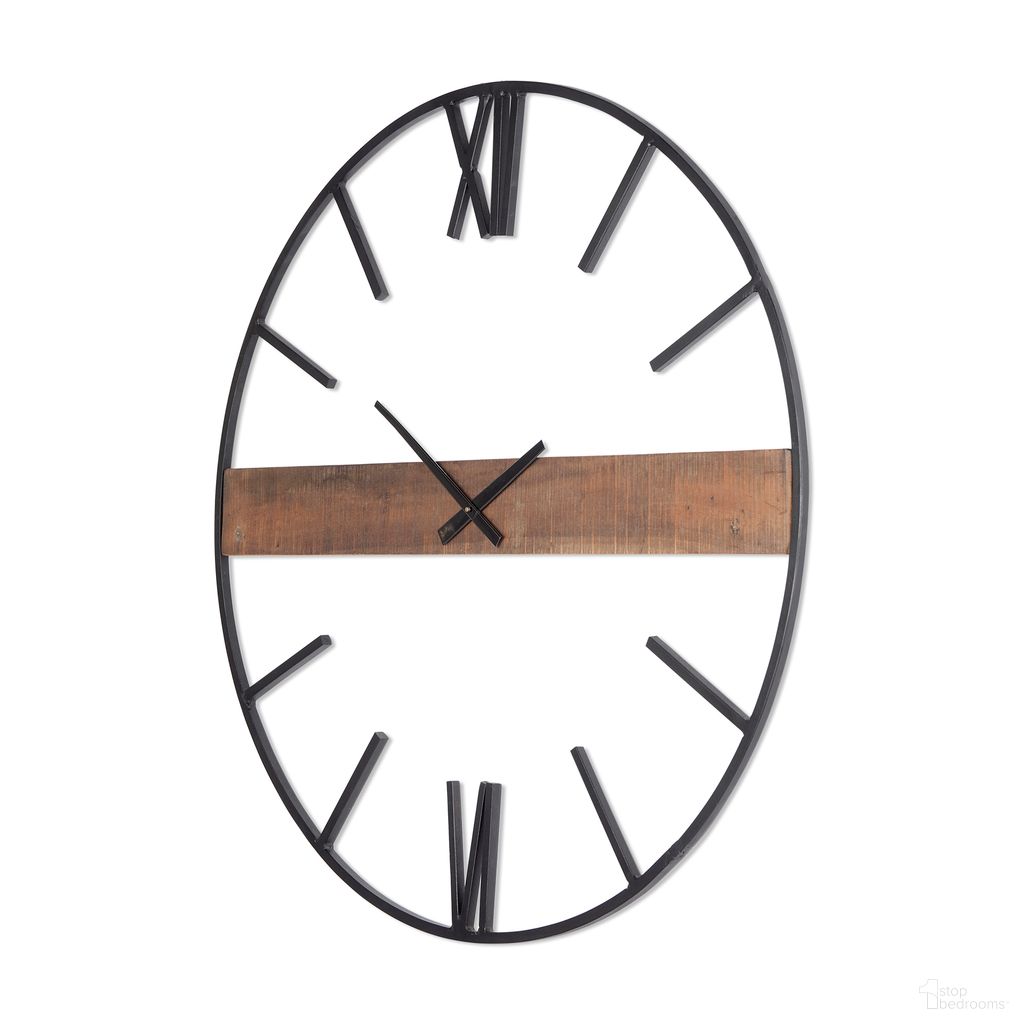 Roman Wall Clock In Black and Brown