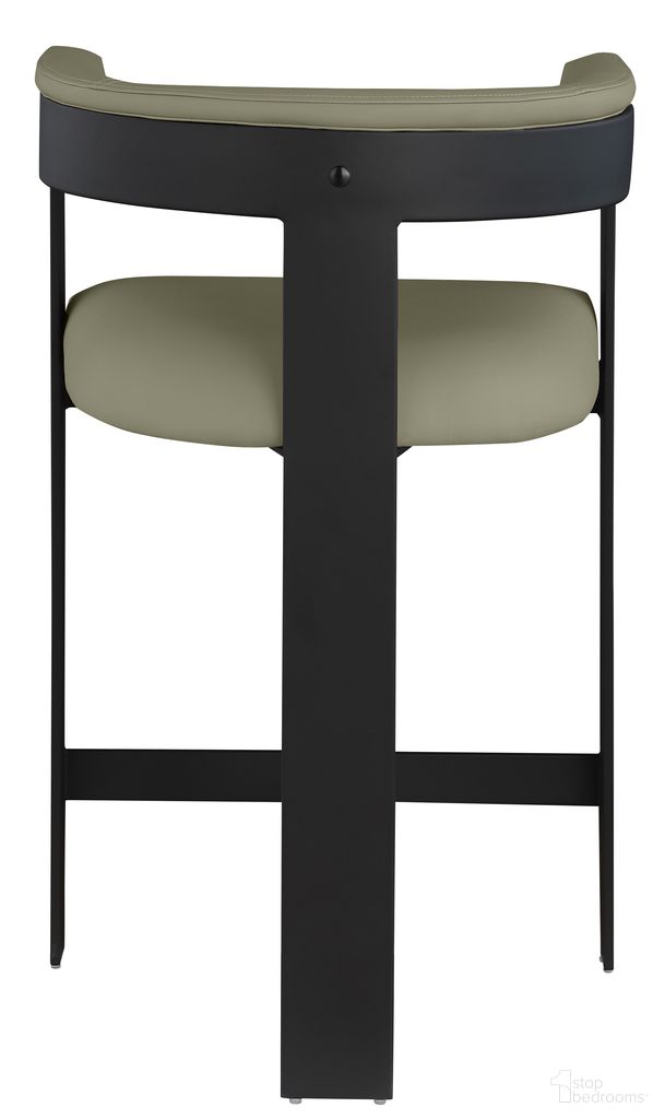 The appearance of Romeo Vegan Leather Counter Stool Set of 2 In Olive Green and Black designed by Meridian in the modern / contemporary interior design. This olive green and black piece of furniture was selected by 1StopBedrooms from Romeo Collection to add a touch of cosiness and style into your home. Sku: 414Olive-C. Material: Vegan Leather.