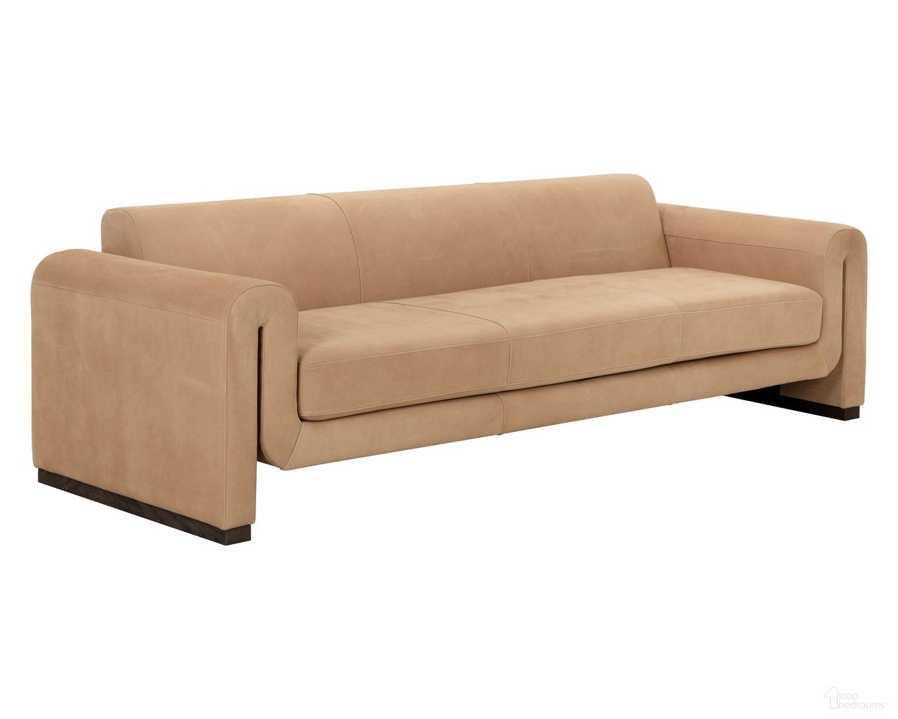 Romer Sofa In Distressed Brown and Nubuck Tan