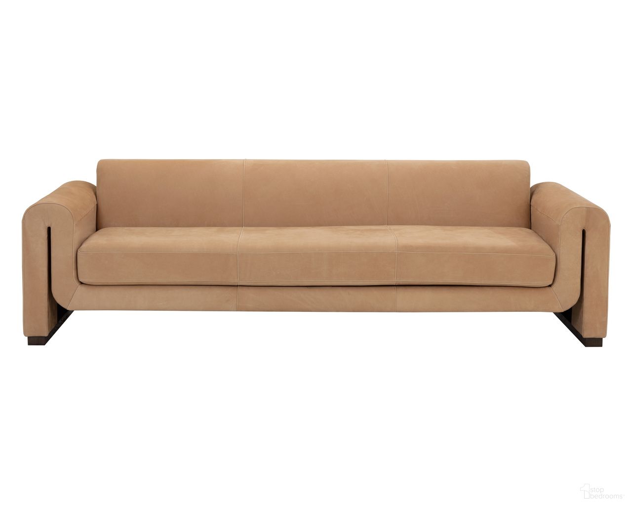 Romer Sofa In Distressed Brown and Nubuck Tan