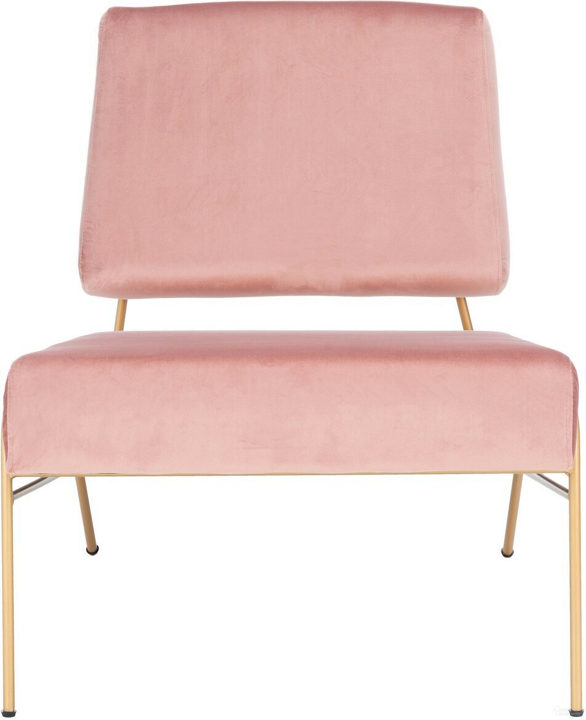 The appearance of Romilly Velvet Accent Chair in Dusty Rose designed by Safavieh in the modern / contemporary interior design. This dusty rose piece of furniture was selected by 1StopBedrooms from Romilly Collection to add a touch of cosiness and style into your home. Sku: ACH6203B. Material: Wood.