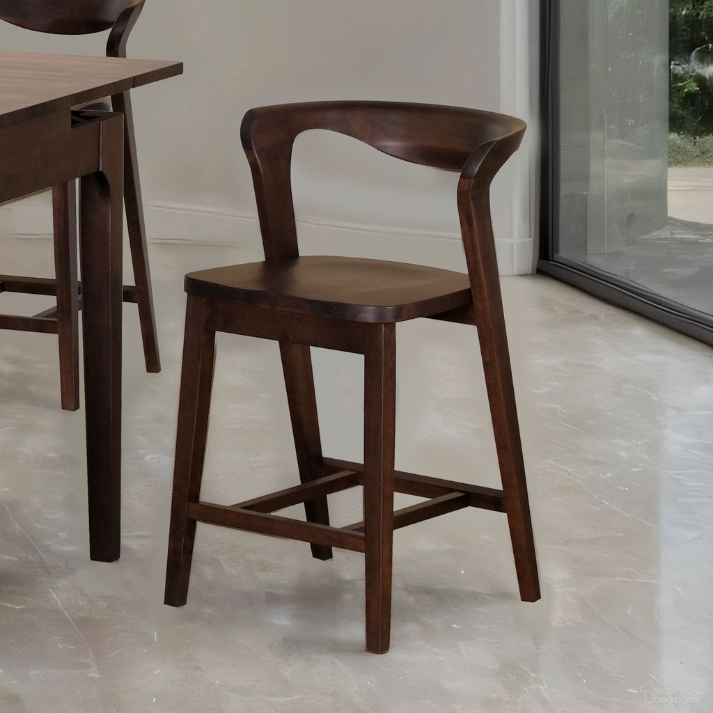 The appearance of Romont Counter Height Chair Set of 2 In Rich Walnut designed by Furniture of America in the transitional interior design. This rich walnut piece of furniture was selected by 1StopBedrooms from Romont Collection to add a touch of cosiness and style into your home. Sku: FM30003WN-PC-2PK. Material: Fabric.