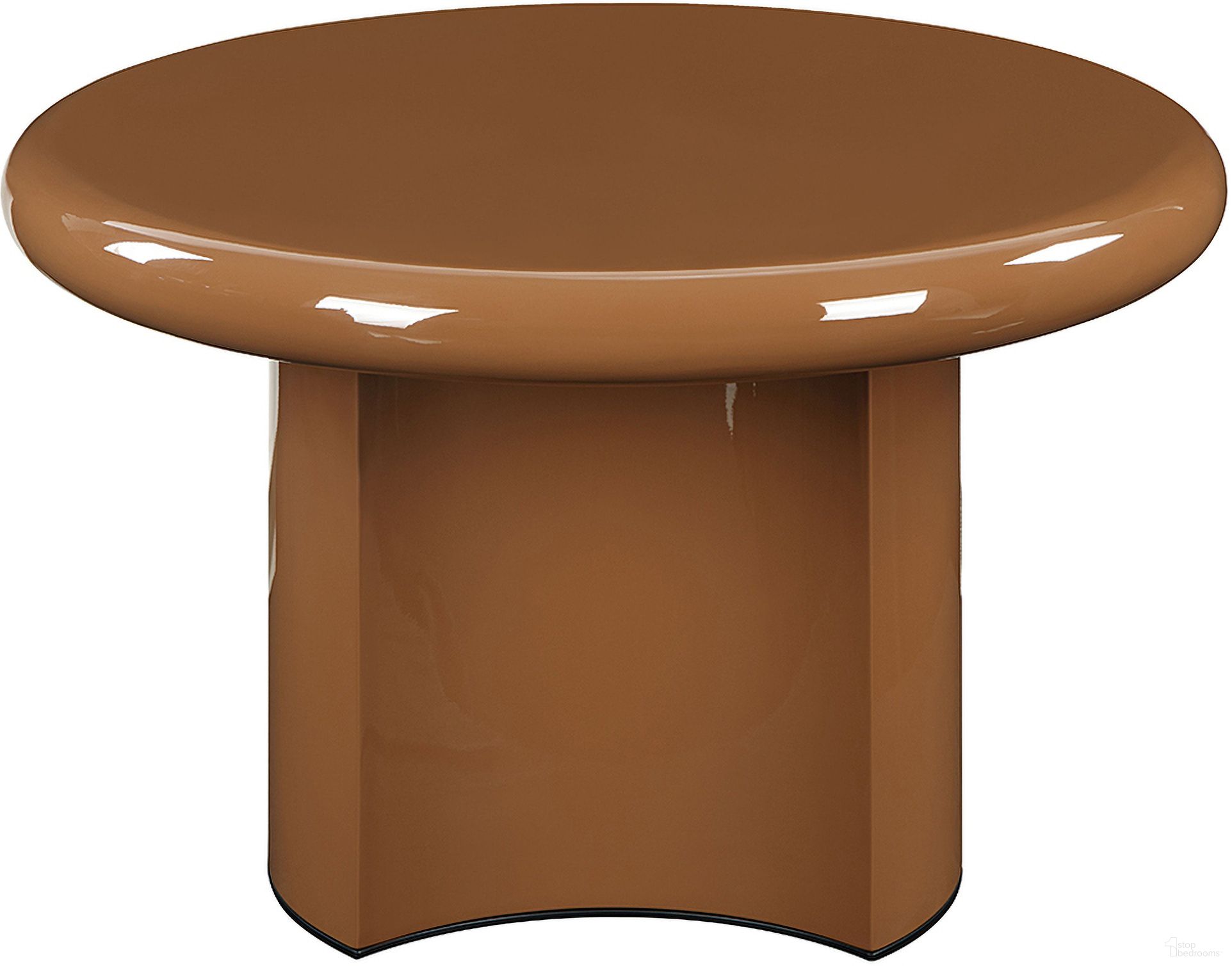 Ronald End Table In Dark Green and Brown