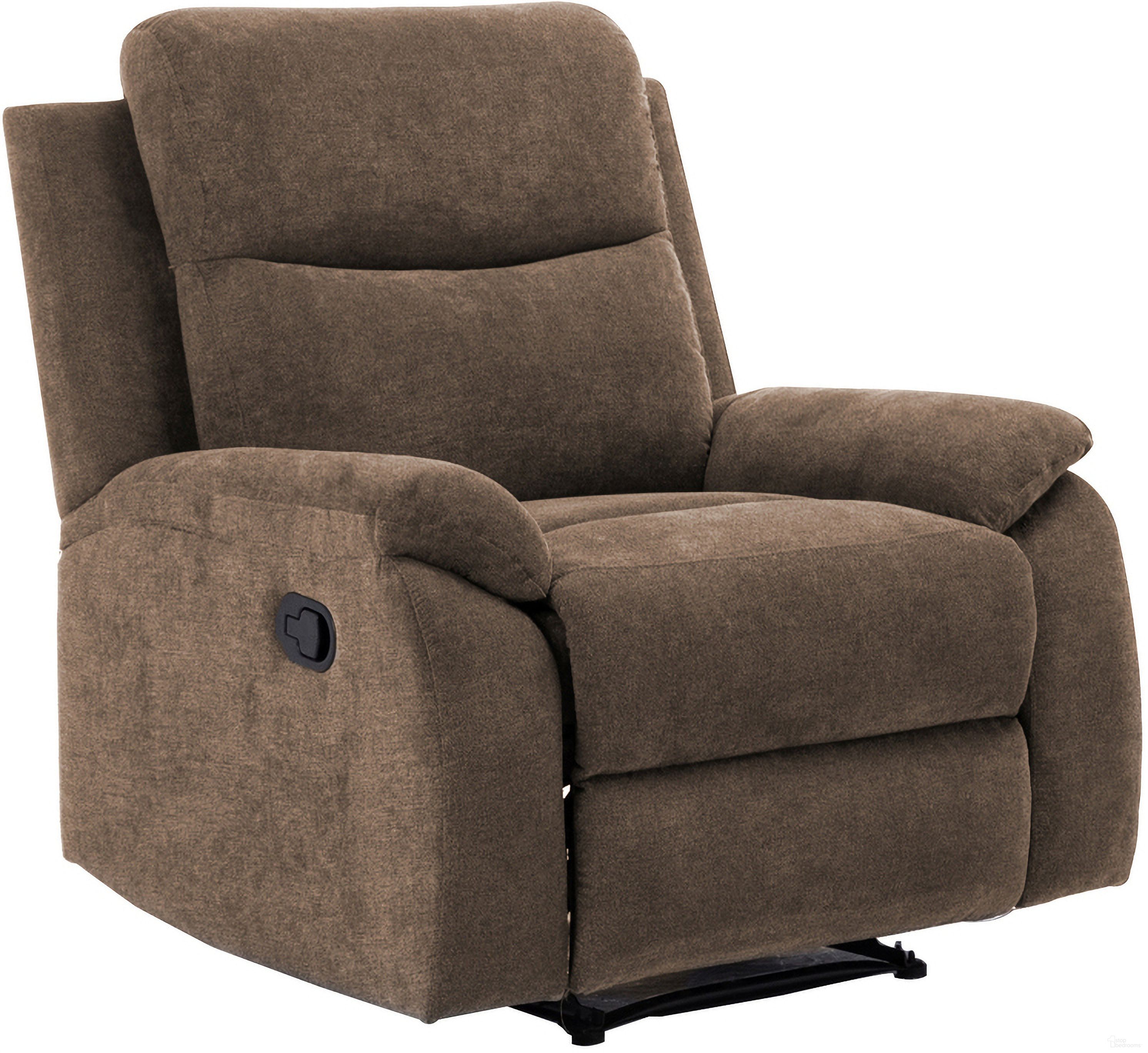 Ronald Faux Leather Reclining Chair In Brown
