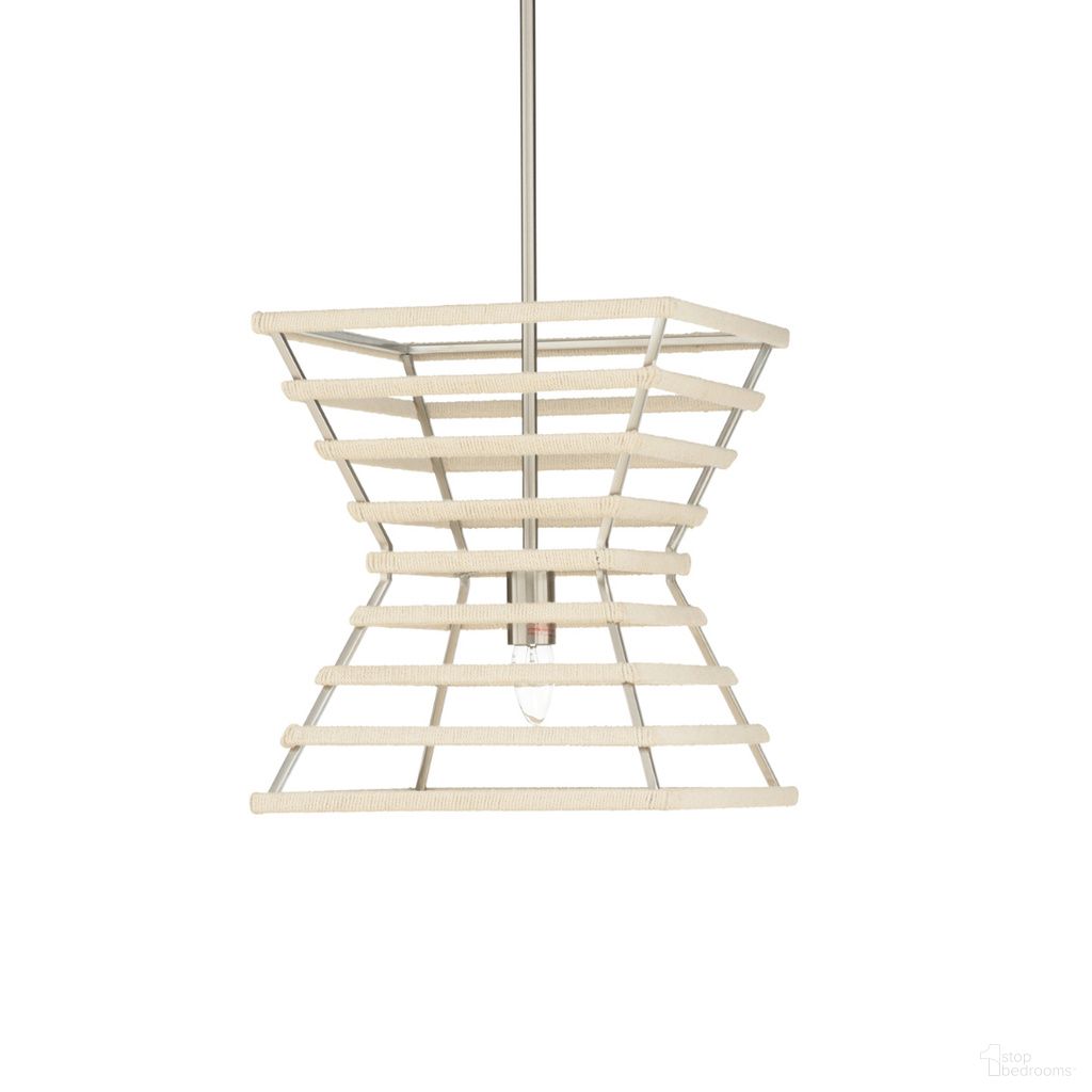 The appearance of Rope Pendant In Brown and Silver designed by Chelsea House in the modern / contemporary interior design. This brown/silver piece of furniture was selected by 1StopBedrooms from Elizabeth Wicker Collection to add a touch of cosiness and style into your home. Sku: 70095. Material: Metal.