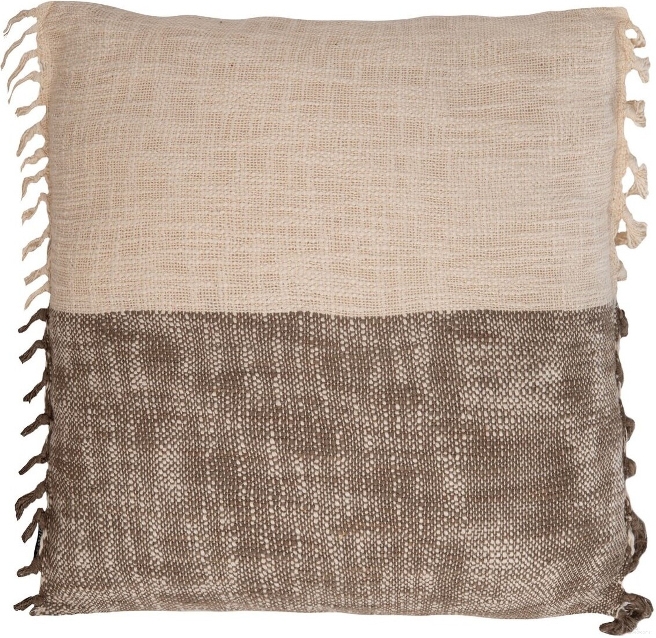 Roren Pillow in Beige and Grey