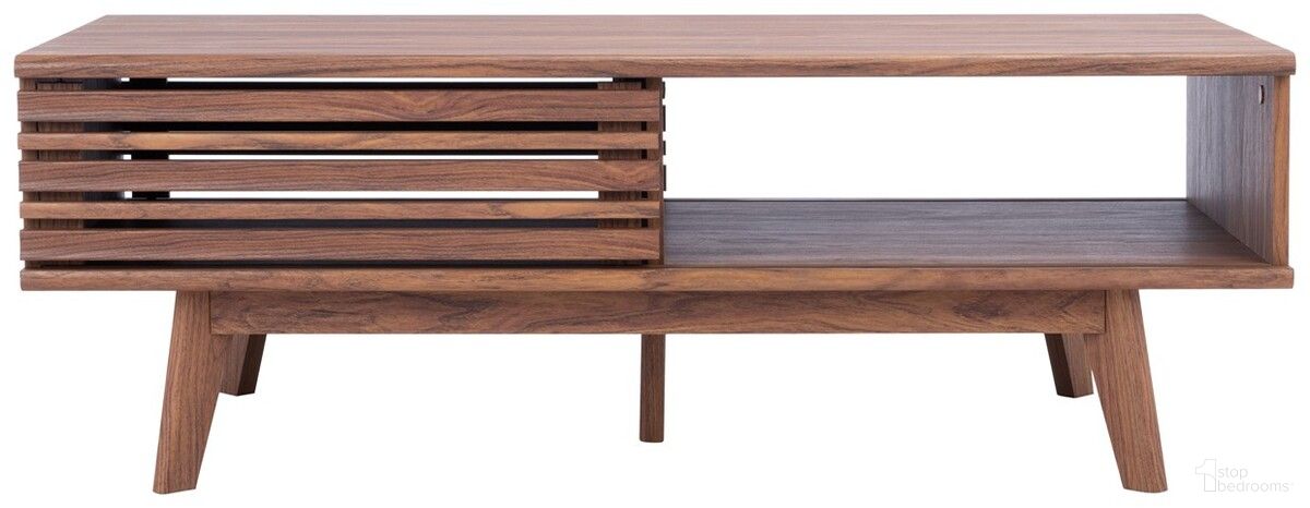 Rori 1 Shelf Coffee Table in Walnut