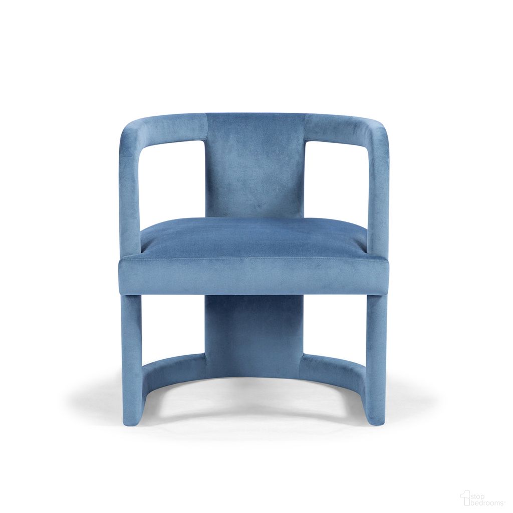 The appearance of Rory Accent Chair In Blue designed by Urbia in the modern / contemporary interior design. This blue piece of furniture was selected by 1StopBedrooms from Metro Collection to add a touch of cosiness and style into your home. Sku: VF-RORY-1S-069DB. Material: Velvet.
