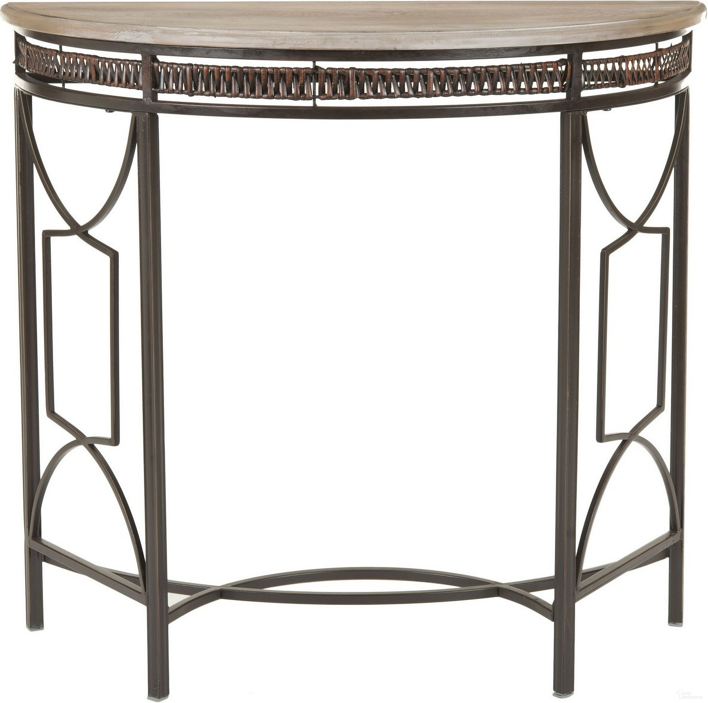 The appearance of Rosalie Copper and Red Maple Console designed by Safavieh in the transitional interior design. This copper piece of furniture was selected by 1StopBedrooms from Safavieh AMH Collection to add a touch of cosiness and style into your home. Sku: AMH6581A. Material: Iron.