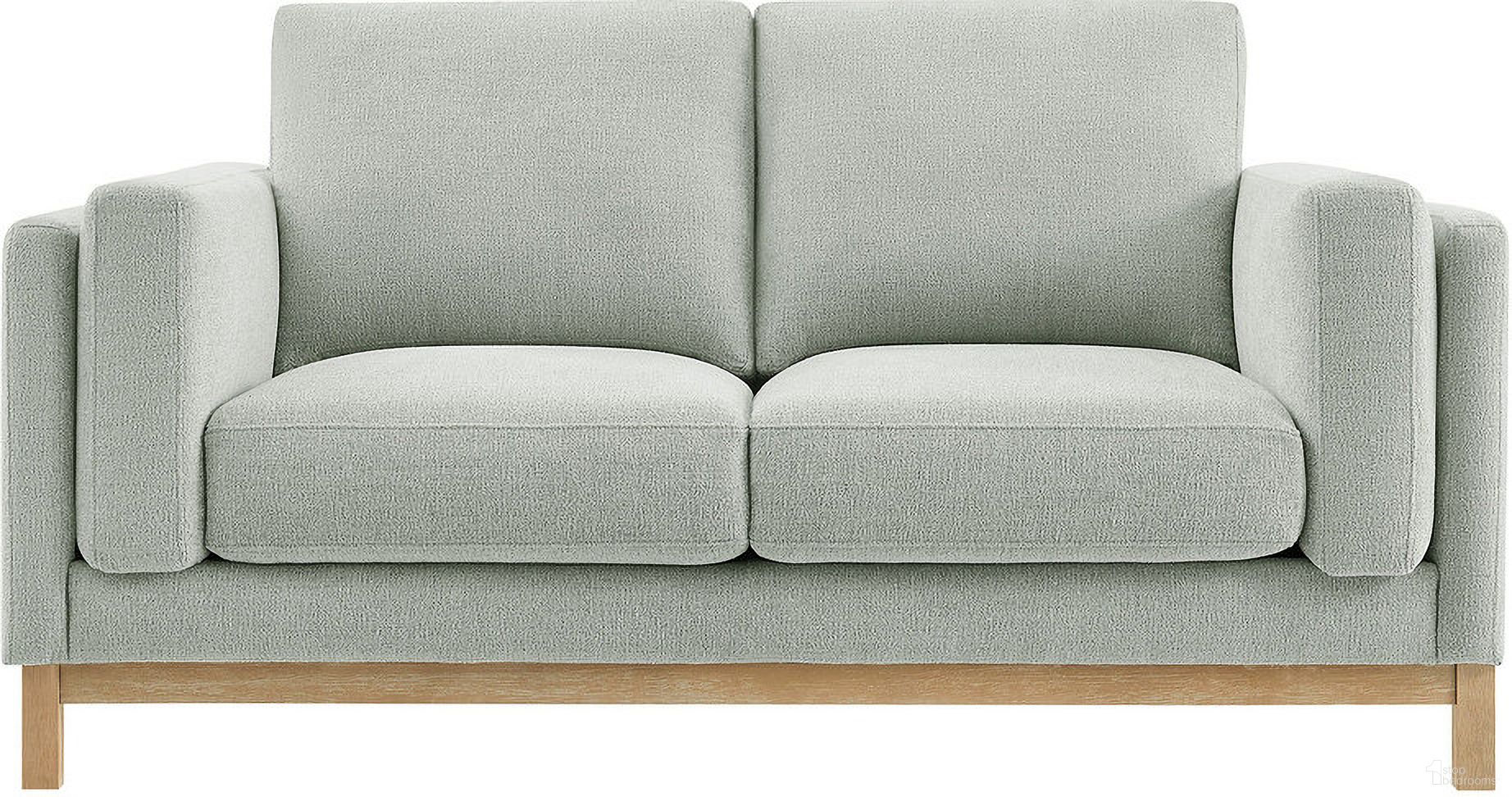 The appearance of Roscoe 63 Inch Fabric Loveseat In Mist designed by Modway in the modern / contemporary interior design. This mist piece of furniture was selected by 1StopBedrooms from Roscoe Collection to add a touch of cosiness and style into your home. Sku: EEI-7328-MST. Material: Fabric.