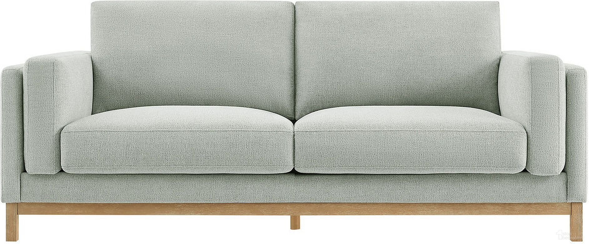 Roscoe 81 Inch Fabric Sofa In Mist