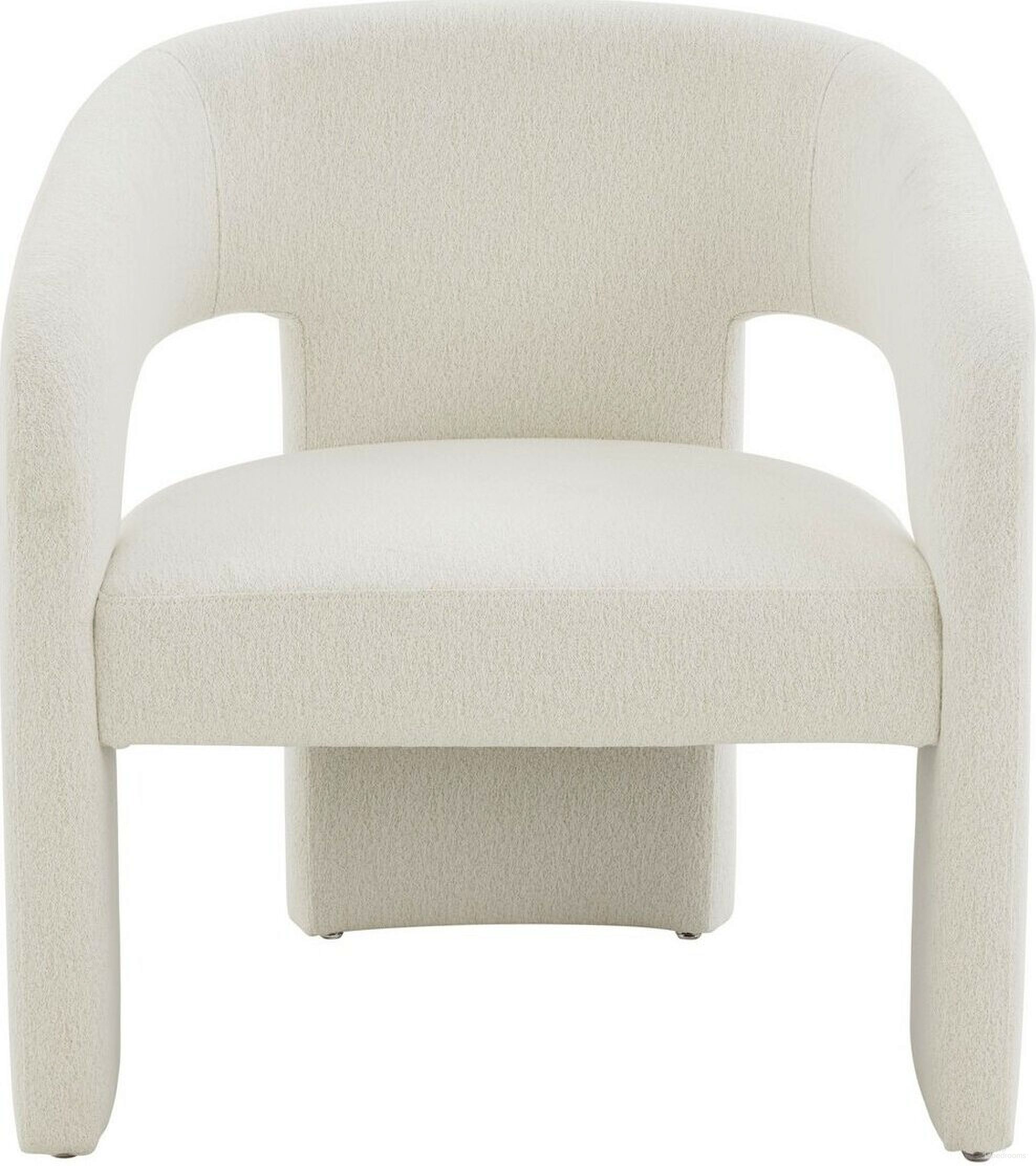 Roseanna Modern Accent Chair In Ivory